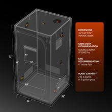 Load image into Gallery viewer, V3 Upgraded Spider Farmer® 3’x3’x6′ 90cm x 90cm x 180cm Indoor Grow Tent 1680D Hydroponic Plant Room for Optimal Plant Growth & Climate Control