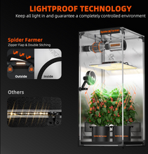 Load image into Gallery viewer, Spider Farmer® 2.3’x2.3’x5.2′ 70cm x 70cm x 160cm Indoor Grow Tent 1680D Hydroponic Plant Room for Optimal Plant Growth & Climate Control