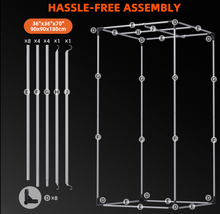 Load image into Gallery viewer, Spider Farmer® 2.3’x2.3’x5.2′ 70cm x 70cm x 160cm Indoor Grow Tent 1680D Hydroponic Plant Room for Optimal Plant Growth & Climate Control