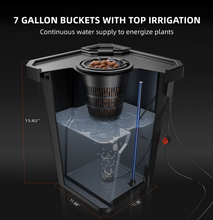 Load image into Gallery viewer, Spider Farmer DWC Hydroponics Grow System with Top Drip Kit 7 Gallon Deep Water Culture with 8W Air Pump 4 Buckets