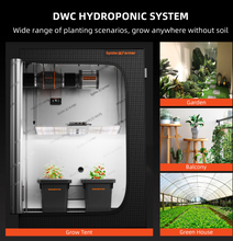 Load image into Gallery viewer, Spider Farmer DWC Hydroponics Grow System with Top Drip Kit 7 Gallon Deep Water Culture with 8W Air Pump 2 Buckets