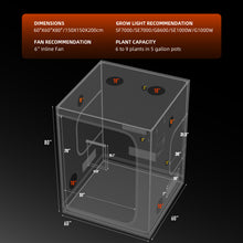 Load image into Gallery viewer, Spider Farmer® 5’x5’x6.5′ 150cm x 150cm x 200cm Indoor Grow Tent 1680D Hydroponic Plant Room for Optimal Plant Growth &amp; Climate Control
