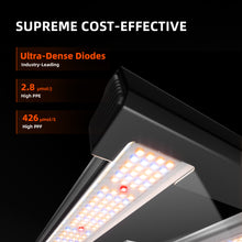 Load image into Gallery viewer, Spider Farmer® G1500 150W WiFi &amp; Bluetooth App-Controlled Dimmable Cost effective Full Spectrum High Yield LED Grow Light for 2X2 / 3X3 Grow Tent

