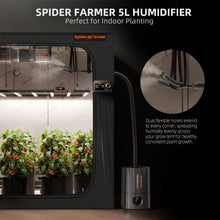 Load image into Gallery viewer, Spider Farmer® 5L Smart Cool Mist Humidifier with Temp &amp; Humidity Sensor Smart APP Control Extendable Targeting Hose for Plants Indoor Grow Tent Room
