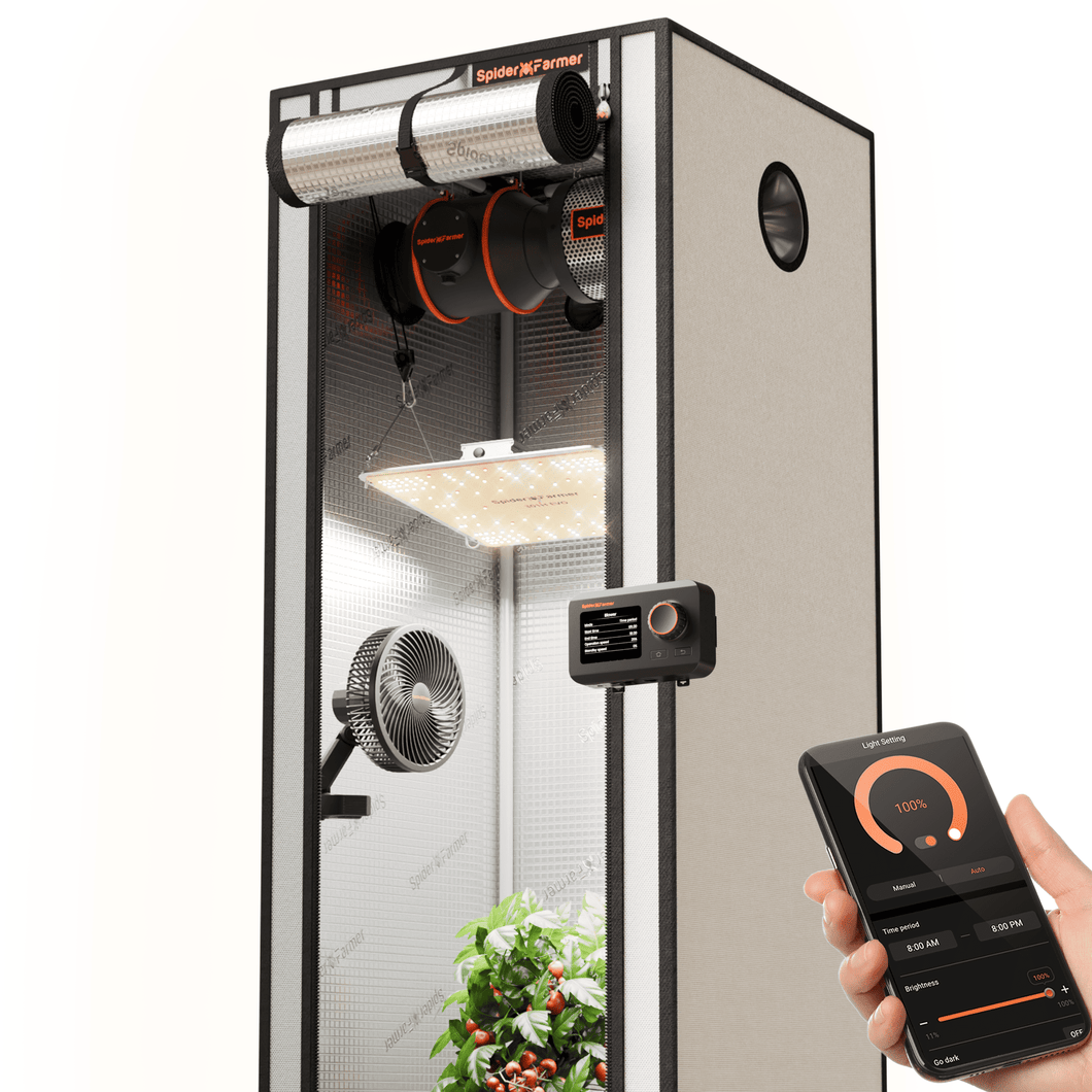 Spider Farmer Smart Complete Grow Tent Kit – 1-2 Plant Setup