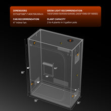 Load image into Gallery viewer, V3 Upgraded Spider Farmer® 4.6’x2.3’x6.5′ 140cm x 70cm x 200cm Indoor Grow Tent 1680D Hydroponic Plant Room for Optimal Plant Growth &amp; Climate Control
