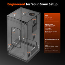 Load image into Gallery viewer, Spider Farmer® Master Series 3×3 Grow Tent (90×90×180cm) – Precision Environment Control System for 2-4 Plants, Complete Indoor Gardens
