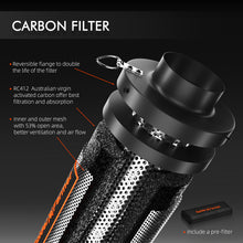 Load image into Gallery viewer, Spider Farmer 6 Inch Air Carbon Filter Odor Control for Inline Ducting Fan
