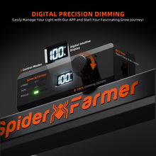 Load image into Gallery viewer, New Spider Farmer SE1500 150W LED Grow Light, Smart App Control (WiFi &amp; Bluetooth), Dimmable Full Spectrum for 2×2FT Grow Tent
