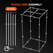 Load image into Gallery viewer, Spider Farmer® 3.2’x3.2’x6.5′ 100cm x 100cm x 200cm Indoor Grow Tent 1680D Hydroponic Plant Room for Optimal Plant Growth &amp; Climate Control
