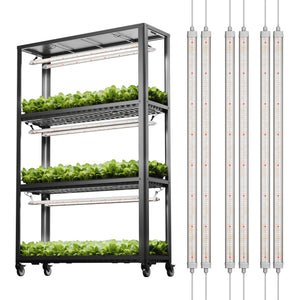 Spider Farmer® 3Bars Glow80 80W LED Grow Light And Metal Plant Stand