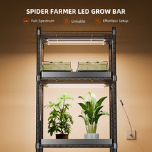 Load image into Gallery viewer, Dimmable | ProSpider Farmer GlowBar 2FT Full Spectrum LED Grow Light Strips for Indoor Plants, IP65 Waterproof, Linkable, Energy-Efficient &amp; Easy Install, Ideal for Plant Stand &amp; Greenhouse (4 Pack)

