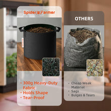 Load image into Gallery viewer, 5-Pack 10 Gallon Grow Bags Reusable Heavy Duty Fabric Pots with Handles for Mushroom &amp; Tomatoes
