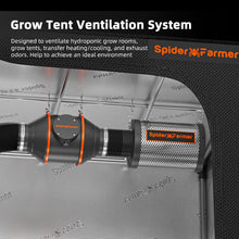 Load image into Gallery viewer, Spider Farmer®100mm 4″ Inch Inline Fan 205 CFM with Speed Controller RJ12 Port, Grow Tent Ventilation, GGS Controller Compatible
