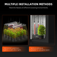 Load image into Gallery viewer, Spider Farmer®GlowR40 40W Deep Red Spectrum 660nm Supplemental LED Grow Light for Indoor Plants,Hanging Plug in Grow Lamp for Hydroponic Greenhouse Plants Seedling Veg
