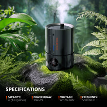 Load image into Gallery viewer, Spider Farmer® 5L Smart Cool Mist Humidifier with Temp &amp; Humidity Sensor Smart APP Control Extendable Targeting Hose for Plants Indoor Grow Tent Room
