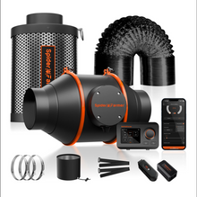 Load image into Gallery viewer, Spider Farmer 3’x3’x6′ Complete Grow Tent Kits I SE3000 EVO 300W Led Grow Light I 2025 New 4-inch Inline Fan with GGS Controller Kits I Clip Fan | 5 Pack 10 Gallon Growbag
