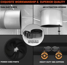 Load image into Gallery viewer, Spider Farmer 3’x3’x6′ Complete Grow Tent Kits I SE3000 EVO 300W Led Grow Light I 2025 New 4-inch Inline Fan with GGS Controller Kits I Clip Fan | 5 Pack 10 Gallon Growbag
