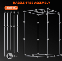 Load image into Gallery viewer, Spider Farmer® 4’x4’x6.5′ 120cm x 120cm x 200cm Indoor Grow Tent 1680D Hydroponic Plant Room for Optimal Plant Growth &amp; Climate Control
