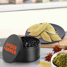 Load image into Gallery viewer, Pre-order I Spider Farmer 3″ Spice Pepper Grinder – 4-Piece Metal Grinder with Magnetic Lid
