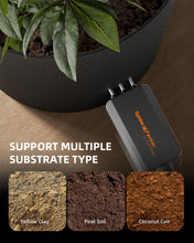 Load image into Gallery viewer, Spider Farmer 3 Pcs GGS 3-in-1 Soil Sensor Pro | Accurate Drip Irrigation Control, Substrate Type Selection, Monitoring Real-Time Soil EC, Temperature, and Moisture
