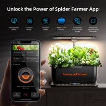Load image into Gallery viewer, Spider Farmer SmartG12 Hydroponic Gardening System Kit,APP &amp; Wifi Controlled,36W LED Grow Light,12 Pods Indoor Herb Garden,6L Water Tank
