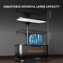 Load image into Gallery viewer, Spider Farmer SmartG12 Hydroponic Gardening System Kit,APP &amp; Wifi Controlled,36W LED Grow Light,12 Pods Indoor Herb Garden,6L Water Tank

