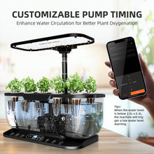 Load image into Gallery viewer, Spider Farmer SmartG12 Hydroponic Gardening System Kit,APP &amp; Wifi Controlled,36W LED Grow Light,12 Pods Indoor Herb Garden,6L Water Tank
