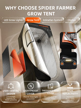 Load image into Gallery viewer, Spider Farmer® 2’x4’ Complete Grow Tent Kit丨SF2000 Full Spectrum LED Grow Light丨6” Clip Fan丨4” Ventilation System with GGS Controller
