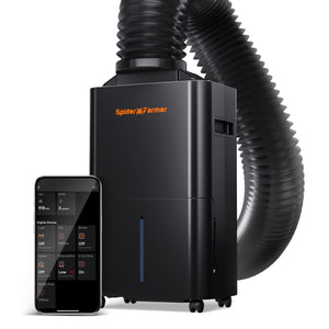 2025 New Spider Farmer® 32 Pint Dehumidifier – Smart Control with RJ12 Cable & Drain Hose, Ideal for Grow Tent & Grow Room