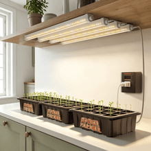 Load image into Gallery viewer, Dimmable | Spider Farmer GlowBar 3FT Full Spectrum LED Grow Light Strips for Indoor Plants, IP65 Waterproof, Linkable, Energy-Efficient &amp; Easy Install, Ideal for Plant Stand &amp; Greenhouse (8 Pack)
