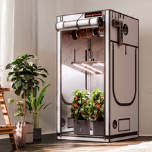 Load image into Gallery viewer, Spider Farmer 3’x3’x6′ 90cm x 90cm x 180cm Pro White Indoor Grow Tent 2000D Oxford Cloth Hydroponics Plant Growing Box
